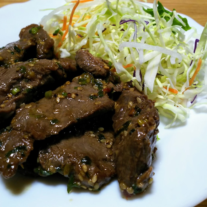 焼き肉 ピリ辛ねぎ醤油の漬け込みダレ